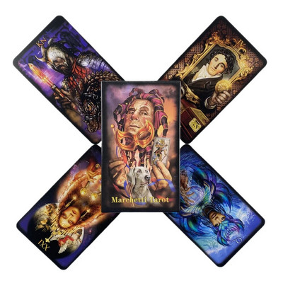 Marchetti Tarot Cards A 78 Deck Oracle English Visions Divination Edition Borad Παίζοντας Παιχνίδια