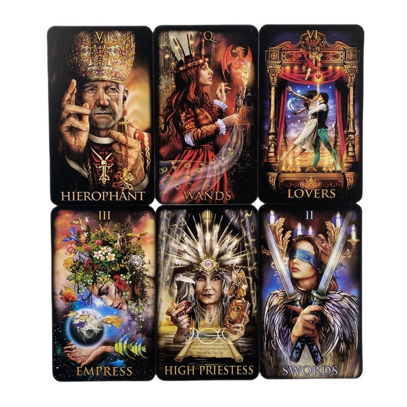 Marchetti Tarot Cards A 78 Deck Oracle English Visions Divination Edition Borad Παίζοντας Παιχνίδια