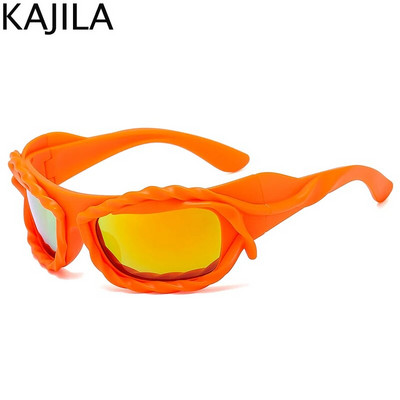 Y2K Punk Sports keerutatud päikeseprillid, naised, mehed, 2023. aasta luksusbränd Steampunk päikeseprillid, naiste varjud, 2000. aasta retrohõngulised prillid