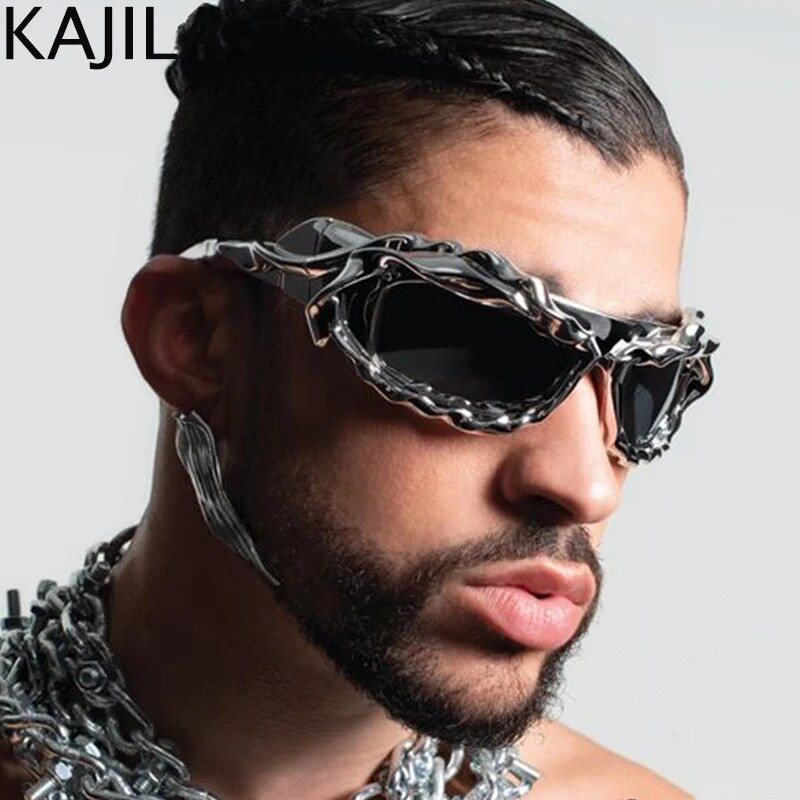 Y2K Punk Sports keerutatud päikeseprillid, naised, mehed, 2023. aasta luksusbränd Steampunk päikeseprillid, naiste varjud, 2000. aasta retrohõngulised prillid