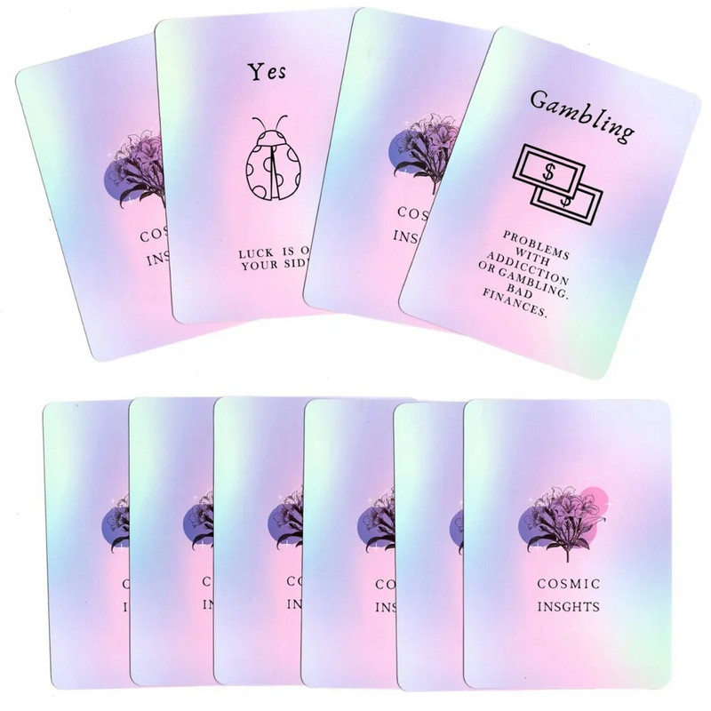 12*8,6cm Cosmic Oracle Tarot υψηλής ποιότητας Όμορφες κάρτες English Deck Prophet in Box Friends Affirmation Cover