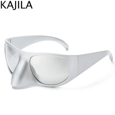 Modne velike Y2K punk sunčane naočale Žene Muškarci Retro naočale iz 2000. Smiješne orao naočale Vintage sunčane naočale za dame