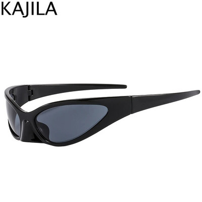 Modne velike Y2K punk sunčane naočale Žene Muškarci Retro naočale iz 2000. Smiješne orao naočale Vintage sunčane naočale za dame