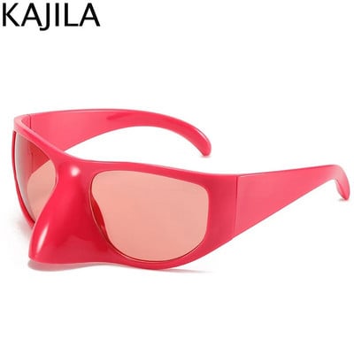 Modne velike Y2K punk sunčane naočale Žene Muškarci Retro naočale iz 2000. Smiješne orao naočale Vintage sunčane naočale za dame