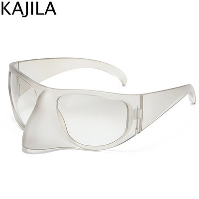 Modne velike Y2K punk sunčane naočale Žene Muškarci Retro naočale iz 2000. Smiješne orao naočale Vintage sunčane naočale za dame