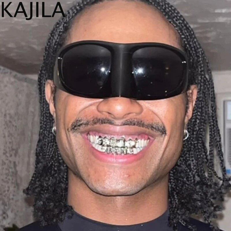 Modne velike Y2K punk sunčane naočale Žene Muškarci Retro naočale iz 2000. Smiješne orao naočale Vintage sunčane naočale za dame