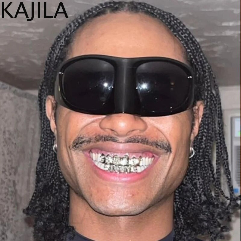 Modne velike Y2K punk sunčane naočale Žene Muškarci Retro naočale iz 2000. Smiješne orao naočale Vintage sunčane naočale za dame