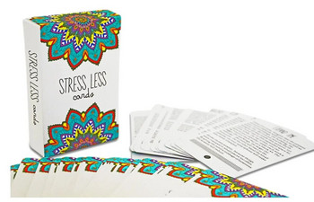 Sunny Present Stress Less Cards - 50 вдъхновяващи упражнения за внимателност и медитация за облекчаване на чувството на стрес и безпокойство