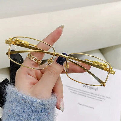 Madingi mažo rėmelio stačiakampiai akiniai nuo saulės Moteriški Retro gepardo apdaila Skaidrūs vandenyno lęšiai Akiniai Vyriški Akiniai nuo saulės Aušeliai UV400