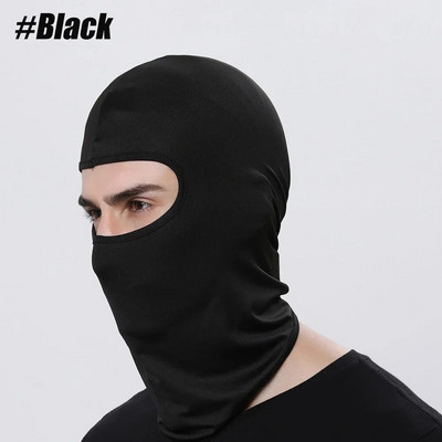 Riteņbraukšanas motocikla sejas maska āra sporta kapuce ar pilnu vāku Sejas maska Balaclava Summer Sun Rotection Neck Scraf Riding Sejas cepure