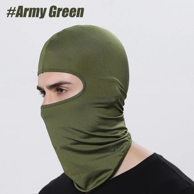 Riteņbraukšanas motocikla sejas maska āra sporta kapuce ar pilnu vāku Sejas maska Balaclava Summer Sun Rotection Neck Scraf Riding Sejas cepure