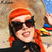 XJiea Designer Butterfly Vintage Γυναικεία γυαλιά ηλίου Retro σε σχήμα νυχτερίδας Γυαλιά Steampunk Outdoor Party Αποχρώσεις αξεσουάρ UV400