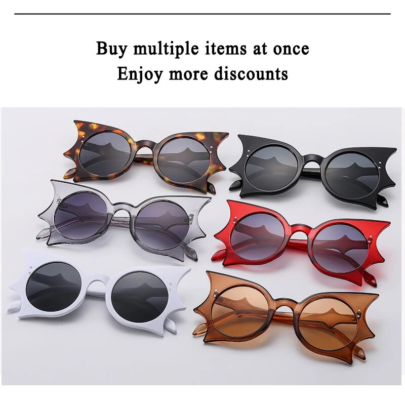 XJiea Designer Butterfly Vintage saulesbrilles sievietēm Retro sikspārņu formas brilles Steampunk āra ballīšu aksesuāru žalūzijas UV400