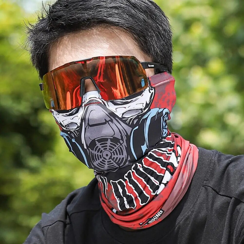 Cycling Skull Ghost Balaclava näomask kattega kaela kedra kaela toru sall Bandana mootorratta näomask bandana maagiline sall