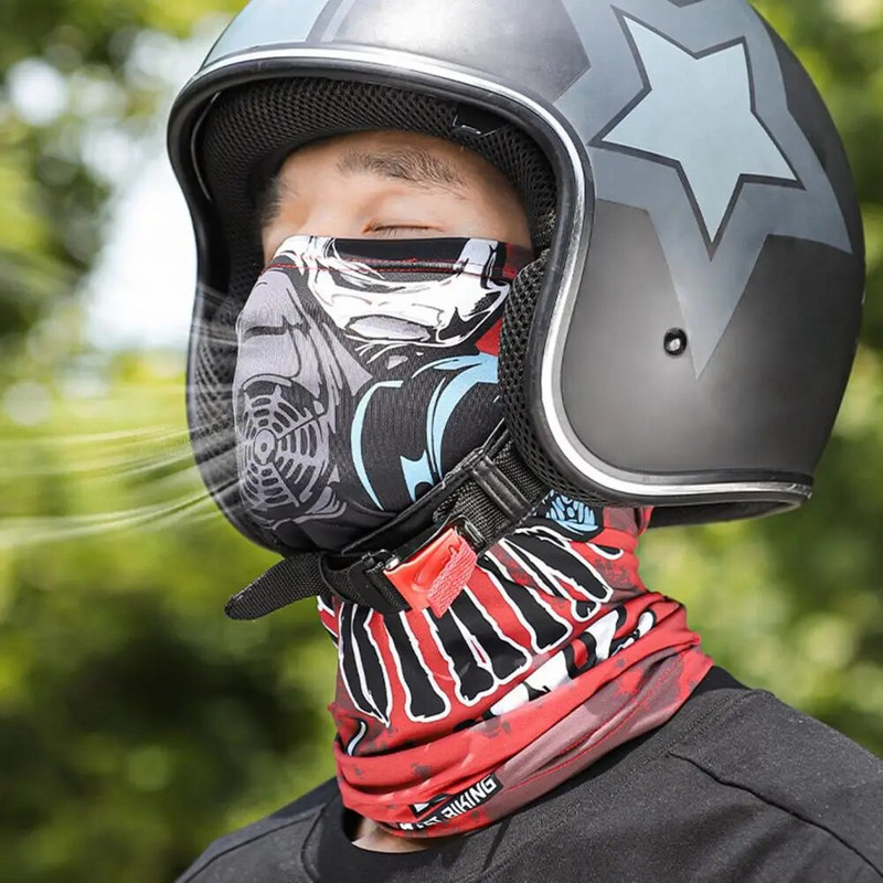 Cycling Skull Ghost Balaclava näomask kattega kaela kedra kaela toru sall Bandana mootorratta näomask bandana maagiline sall