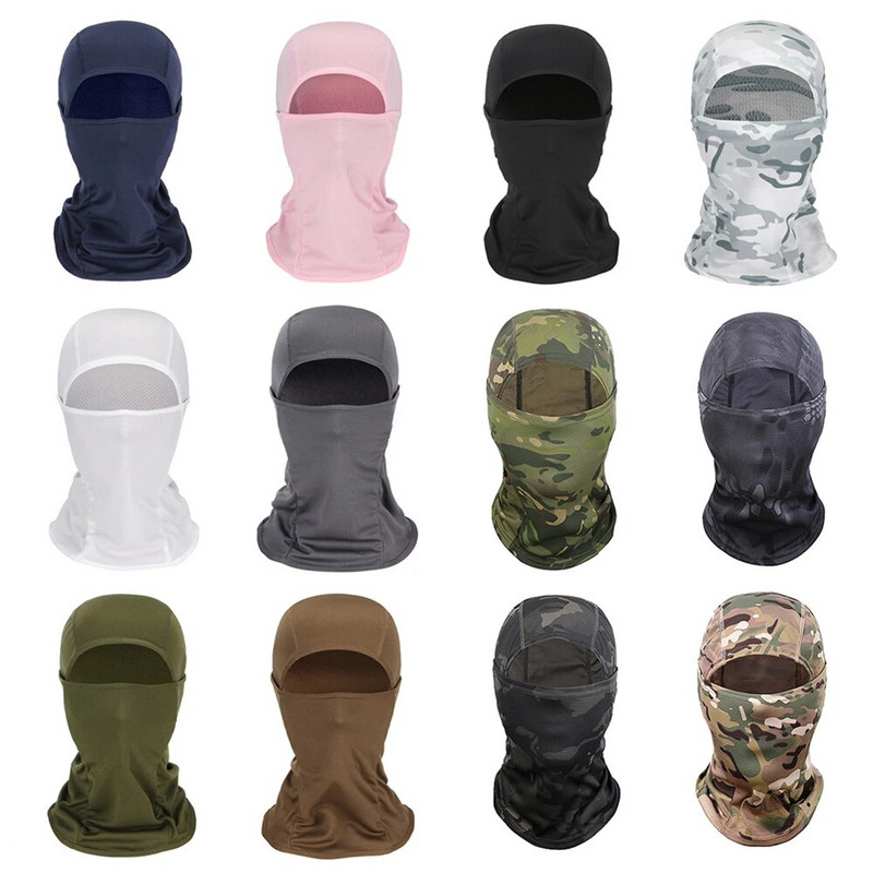 Lauko veido skydelis Camo dviračių balaklava viso veido kaukė dviračio slidinėjimo kaukė žvejybai veido kaukė sportinė danga, taktinė karinė