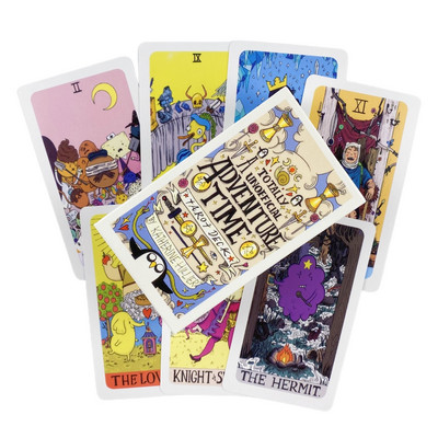 Adventure Time Tarot Cards Divination Deck English Versions Edition Oracle Board Игра на игра за парти