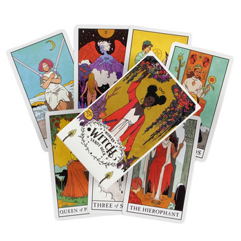 Κάρτες Tarot Of White Cats Divination Deck English Versions Έκδοση Oracle Επιτραπέζια παιχνίδια για πάρτι
