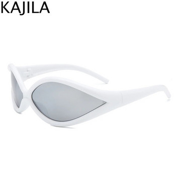 Секси слънчеви очила с котешко око Дамски 2023 Луксозна марка Y2k Пънк слънчеви очила за дами Ретро 2000-те Steampunk очила UV400