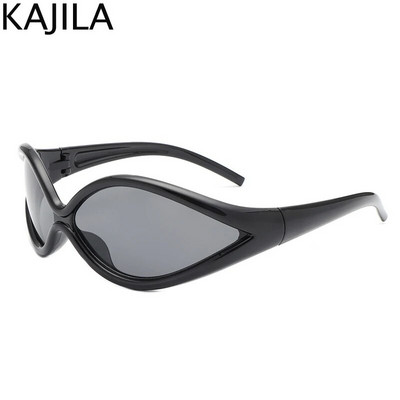 Ochelari de soare sexi ochi de pisică pentru femei 2023, marca de lux Y2k, ochelari de soare punk pentru doamne, retro, anii 2000, steampunk, UV400