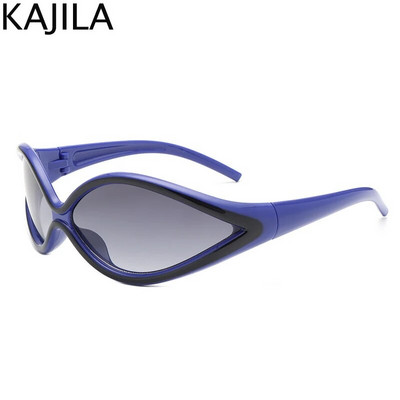 Ochelari de soare sexi ochi de pisică pentru femei 2023, marca de lux Y2k, ochelari de soare punk pentru doamne, retro, anii 2000, steampunk, UV400