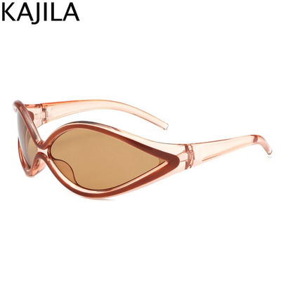 Ochelari de soare sexi ochi de pisică pentru femei 2023, marca de lux Y2k, ochelari de soare punk pentru doamne, retro, anii 2000, steampunk, UV400
