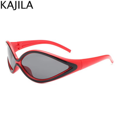 Ochelari de soare sexi ochi de pisică pentru femei 2023, marca de lux Y2k, ochelari de soare punk pentru doamne, retro, anii 2000, steampunk, UV400