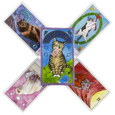 Cute Cat Tarot Cards A 78 Deck Oracle English Visions Divination Edition Borad Playing Games