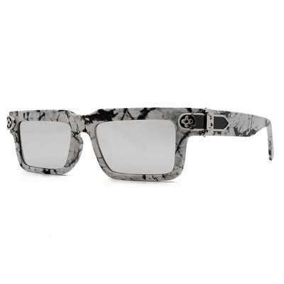 2021 Retro Väikese ristküliku raamiga päikeseprillid Naiste Luksusbränd Deisgn Metal Edge Vintage päikeseprillid Meeste Ruuduvarjud Uv400