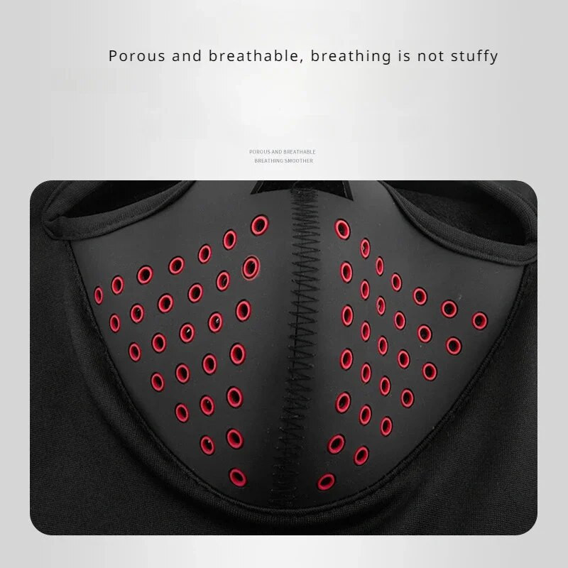 Pălărie din lână caldă de iarnă Motocicletă Mască integrală pentru față Protejă împotriva vântului Încălzitor pentru gât Cască Călărie pentru drumeții Mască Balaclava