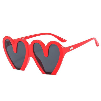 2023. Nove modne sunčane naočale za vanjsku upotrebu u boji slatka srca Žene Muškarci Vintage sunčane naočale za plažu Ženske sjenila u obliku srca UV400