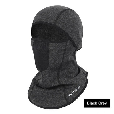 WEST BIKING Ζεστό χειμερινό σπορ Breathable Balaclava μάσκα σκι Καλύμματα προσώπου για άνδρες MTB κράνος μοτοσικλέτας Κουκούλα για τρέξιμο Fleece