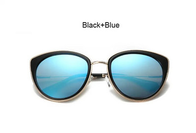 Augstas kvalitātes Cat Eye Sieviešu saulesbrilles Zelta Metāla Gafas de sol Atstarojošas Vasaras Rozā brilles Vintage Sexy Cateye