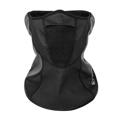 WEST BIKING Ziemas riteņbraukšanas maska pussejai, silta flīsa sejas aizsardzība riteņbraukšanas slēpošanas sportam āra kaklasarga šalles maska