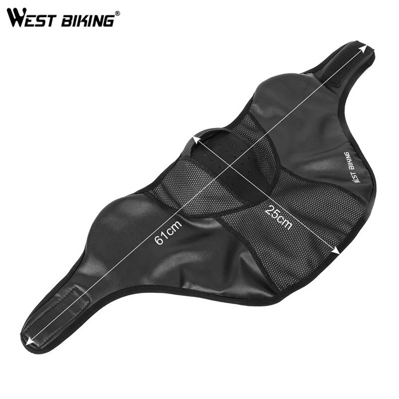 WEST BIKING Ziemas riteņbraukšanas maska pussejai, silta flīsa sejas aizsardzība riteņbraukšanas slēpošanas sportam āra kaklasarga šalles maska