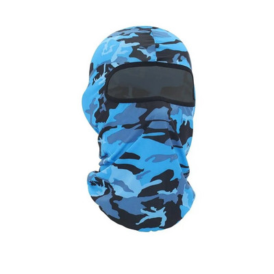 Mască de față cu balaclava cu imprimare de camuflaj Mască de călărie cu protecție UV Mască de echitație de schi Glugă de soare Mască tactică în aer liber Esarfă de ciclism pentru bărbați și femei