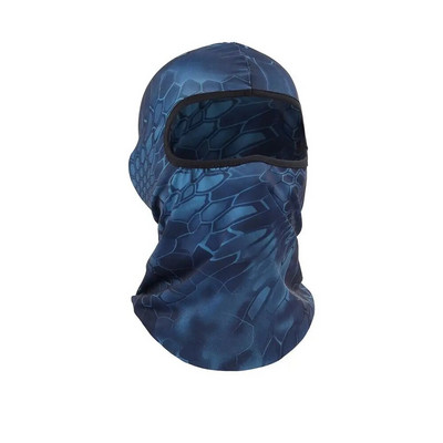 Mască de față cu balaclava cu imprimare de camuflaj Mască de călărie cu protecție UV Mască de echitație de schi Glugă de soare Mască tactică în aer liber Esarfă de ciclism pentru bărbați și femei