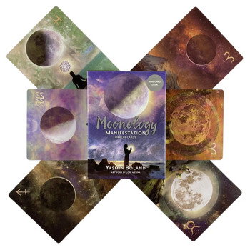 Moonology Manifestation Oracle Cards Deck Tarot English Visions Divination Edition Borad Игра на игри