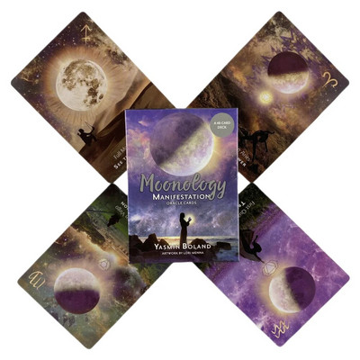 Moonology Manifestation Oracle Cards Deck Tarot English Visions Divination Edition Borad Игра на игри