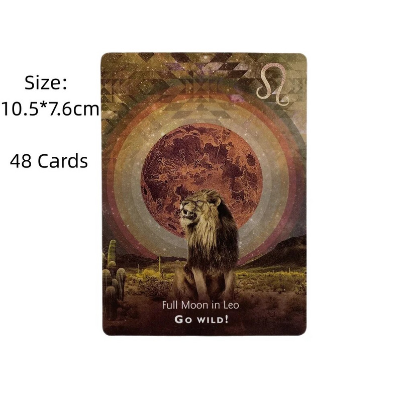 Moonology Manifestation Oracle Cards Deck Tarot English Visions Divination Edition Borad Igranje igara