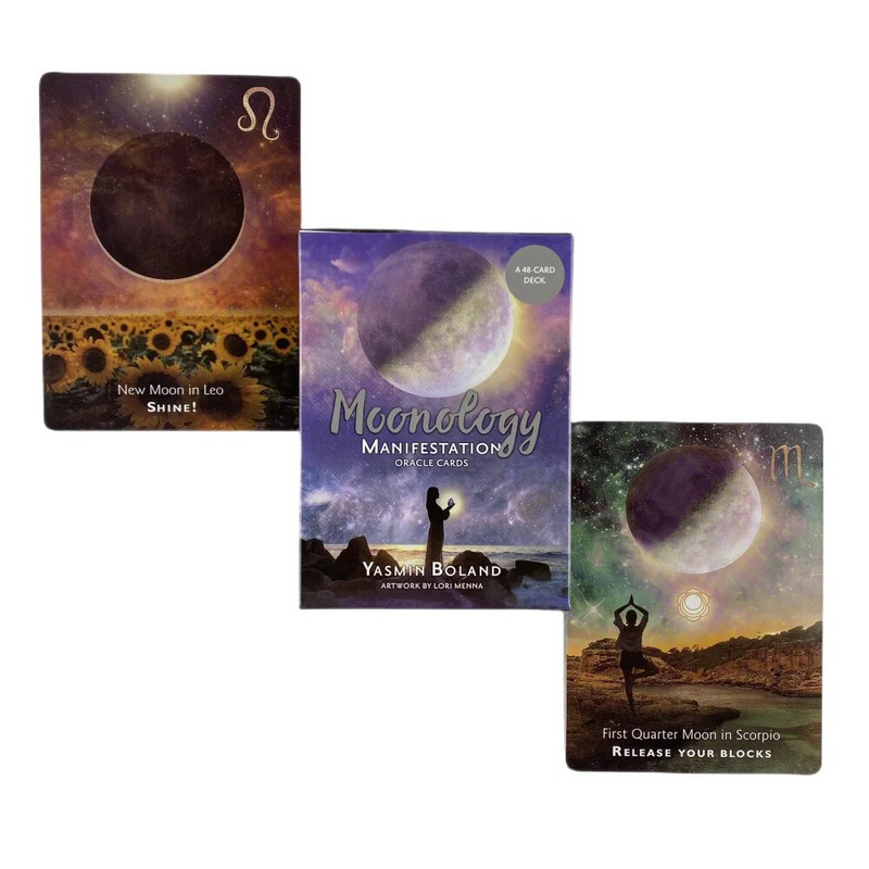 Moonology Manifestation Oracle Cards Deck Tarot English Visions Divination Edition Borad Igranje igara