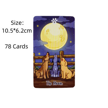 Labradorable Κάρτες Ταρώ Cute Dog Design A 78 Deck Oracle English Visions Divination Edition Borad Παιχνίδια παιχνιδιού