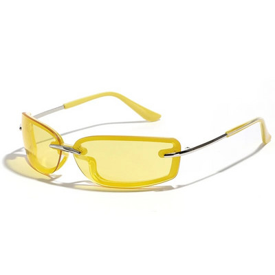 SHAUNA Nove pravokutne sunčane naočale Y2K Candy Color Modne sportske sjenila za vožnju UV400 Modne plavo zelene sunčane naočale za muškarce