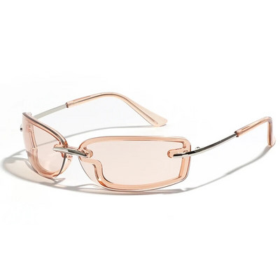 SHAUNA Nove pravokutne sunčane naočale Y2K Candy Color Modne sportske sjenila za vožnju UV400 Modne plavo zelene sunčane naočale za muškarce