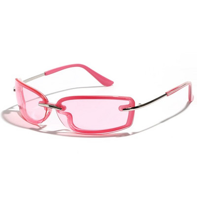 SHAUNA Nove pravokutne sunčane naočale Y2K Candy Color Modne sportske sjenila za vožnju UV400 Modne plavo zelene sunčane naočale za muškarce