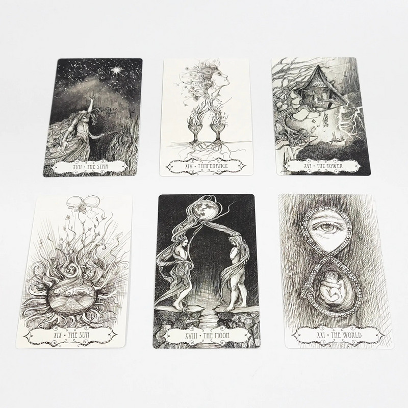 2023. aasta uus standardsuuruses 12x7 cm Inglise Abyss Tarot of the Abyss vaba aja kaart peresõpradele Lõbus ennustamine ja meelelahutus osa