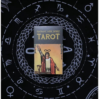 Radiant Wise Spirit Tarot Cards Настолна игра Oracle Cards Tarot Decks Divination Fate Entertainment Deck Party Astrology Game Cards