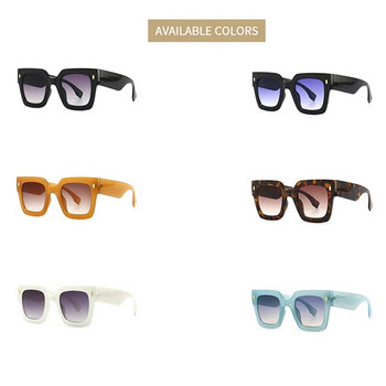 Класически луксозни маркови дизайнерски квадратни слънчеви очила с големи рамки Дамски мъжки модни ретро популярни слънчеви очила за пътуване UV400