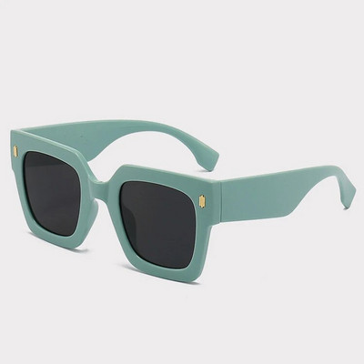 Klasisks luksusa zīmola dizainers liels rāmis kvadrātveida saulesbrilles sievietēm vīriešiem modes vintage populāras ceļojumu saulesbriļļu žalūzijas UV400