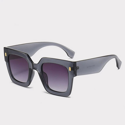 Klasisks luksusa zīmola dizainers liels rāmis kvadrātveida saulesbrilles sievietēm vīriešiem modes vintage populāras ceļojumu saulesbriļļu žalūzijas UV400